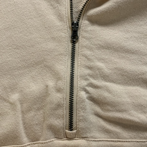 Vuori Sunnyside Half Zip Pullover Sweatshirt in Alabaster - Picture 6 of 14